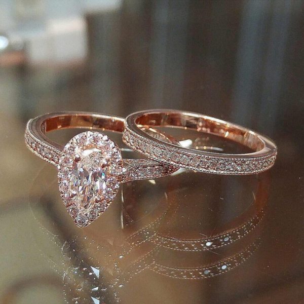 Women's wedding band Set Hadassah Bridal House